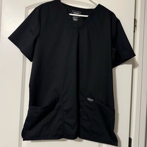 Cherokee Black V-Neck Workwear Scrub Top